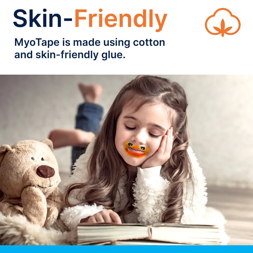 MyoTape for Kids is made using gentle and Skin-Friendly glue