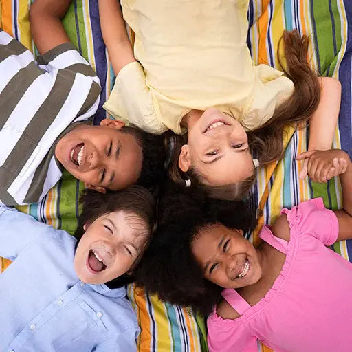 Happy and smiling kids from different races. Breathing Through the Mouth Can Affect Growth of the Face