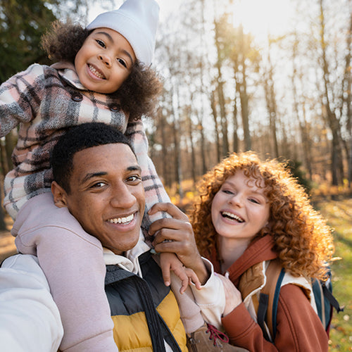 Happy family nasal breathing improves blood flow in the lungs