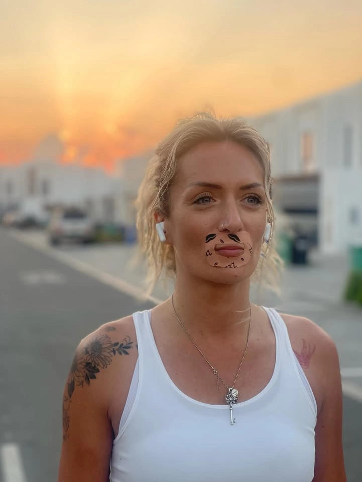 MyoTape worn around the mouth