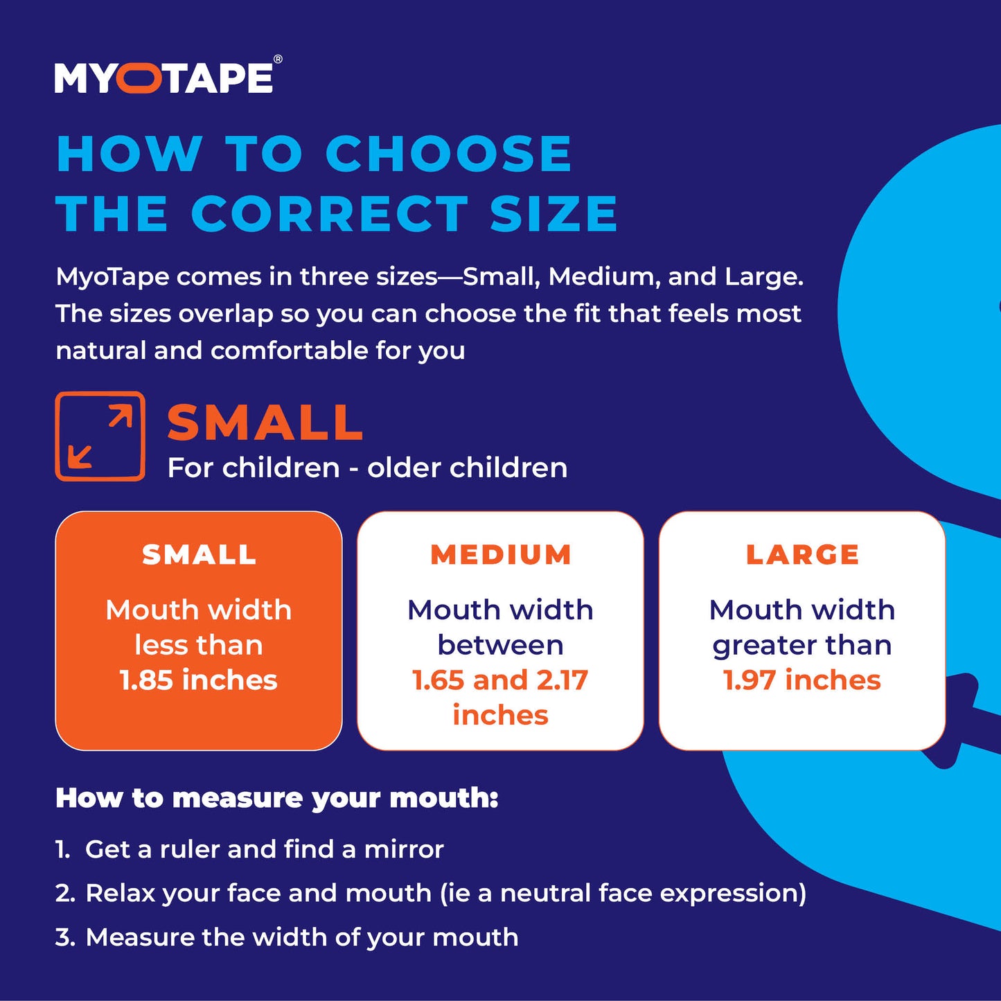 Mouth Tape for Sensitive Skin – Small Size