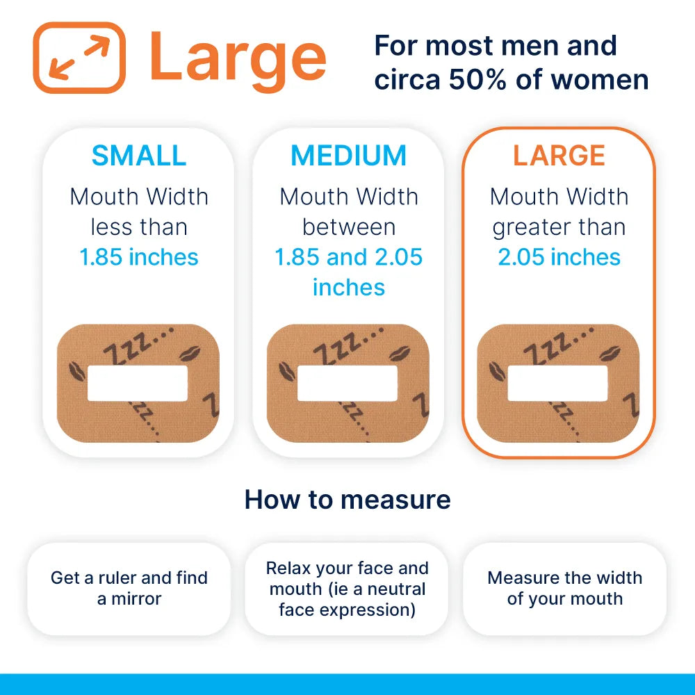 MyoTape Mouth tape size and measurements
