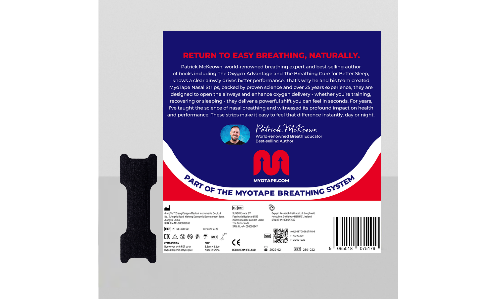 MyoTape® Nasal Strips - Adults (Black)